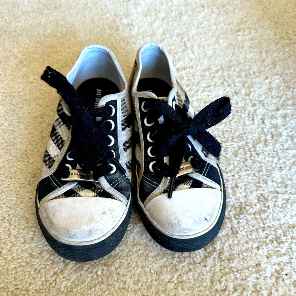 Burberry boy sneakers 9.5